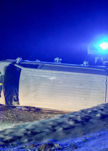 Unfall zwischen Elstra und Rehnsdorf; Foto: Blaulichtreport Lausitz
