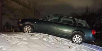 Unfall nach Flucht in Kamenz; Foto: Blaulichtreport Lausitz