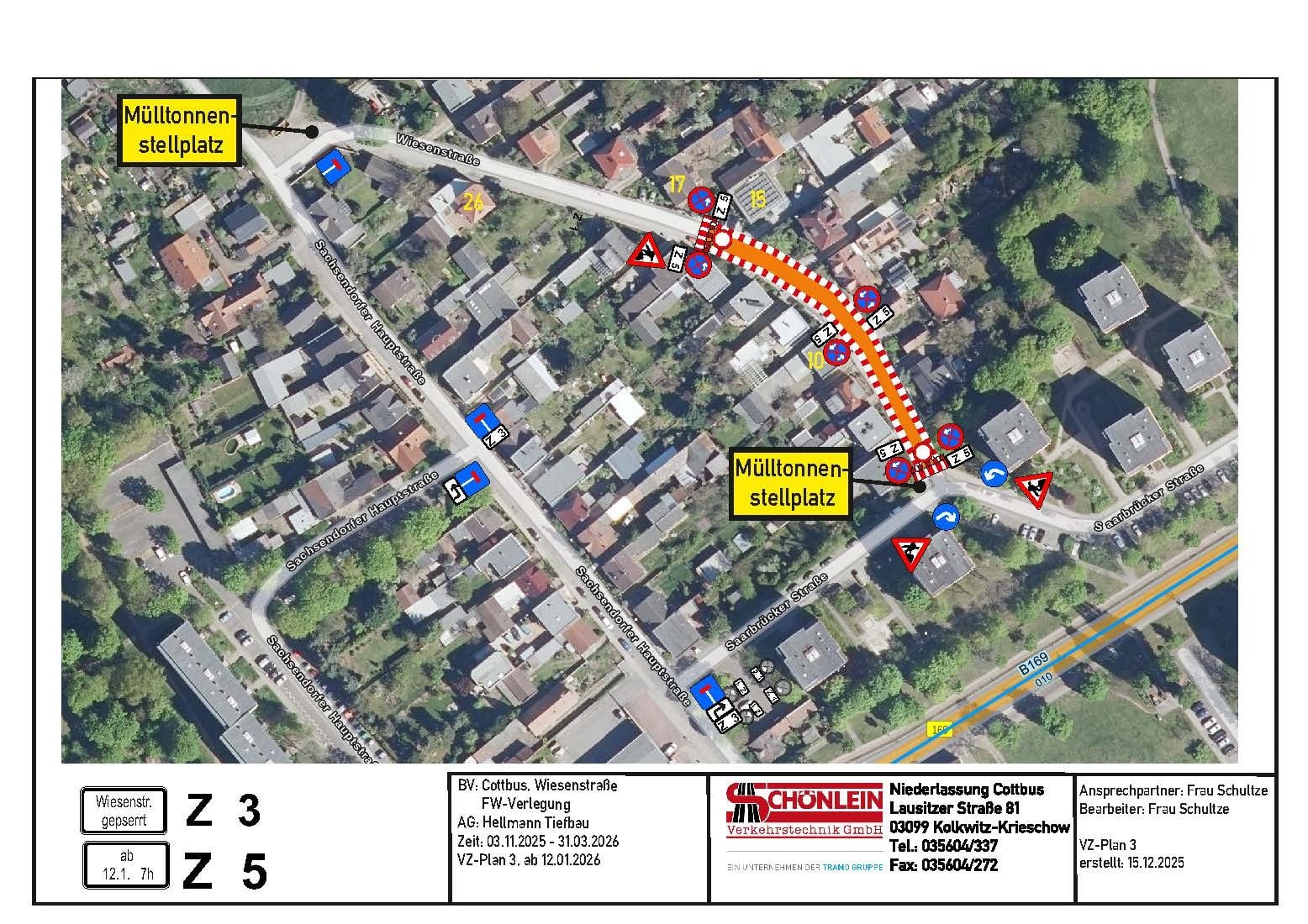 Wiesenstraße in Cottbus