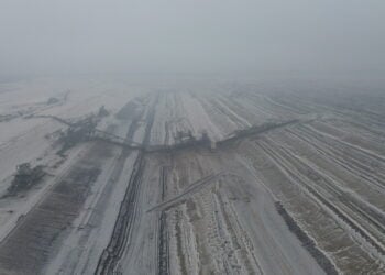 Förderbrücke F60 im Tagebau Jänschwalde gesprengt