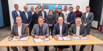 Die beteiligten Partnerinnen und Partner unterzeichneten am Mittwoch an der MUL – CT eine Absichtserklärung für die Zusammenarbeit der nächsten Monate (Martin Ender / MUL - CT)