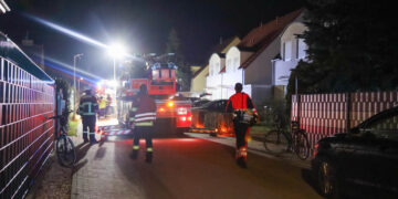 Brand in Kolkwitz; Foto: Blaulichtreport Lausitz
