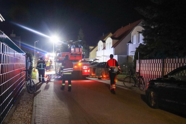 Brand in Kolkwitz; Foto: Blaulichtreport Lausitz
