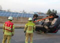 Unfall am Samstag in Cottbus-Gallinchen; Foto: Blaulichtreport Lausitz