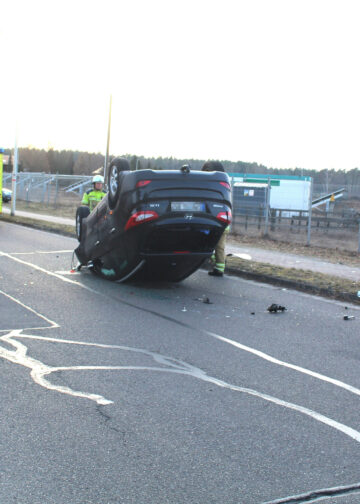 Unfall am Samstag in Cottbus-Gallinchen; Foto: Blaulichtreport Lausitz