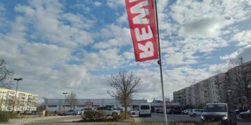 Der REWE in Cottbus-Schmellwitz wird abgerissen und neu aufgebaut