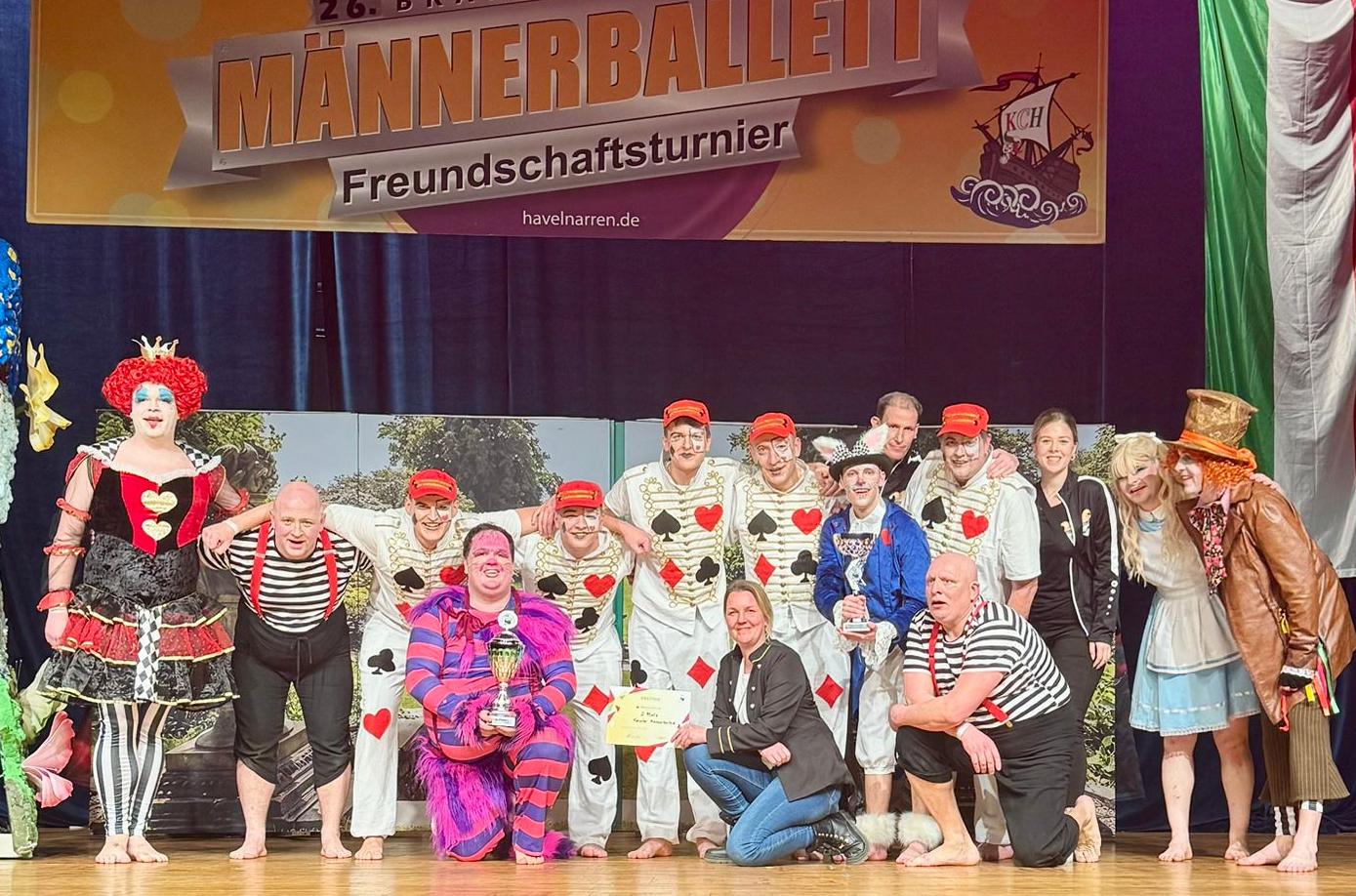 Forster Männerballett mit Alice im Wunderland - hier bei einem Turnier vor zwei Wochen