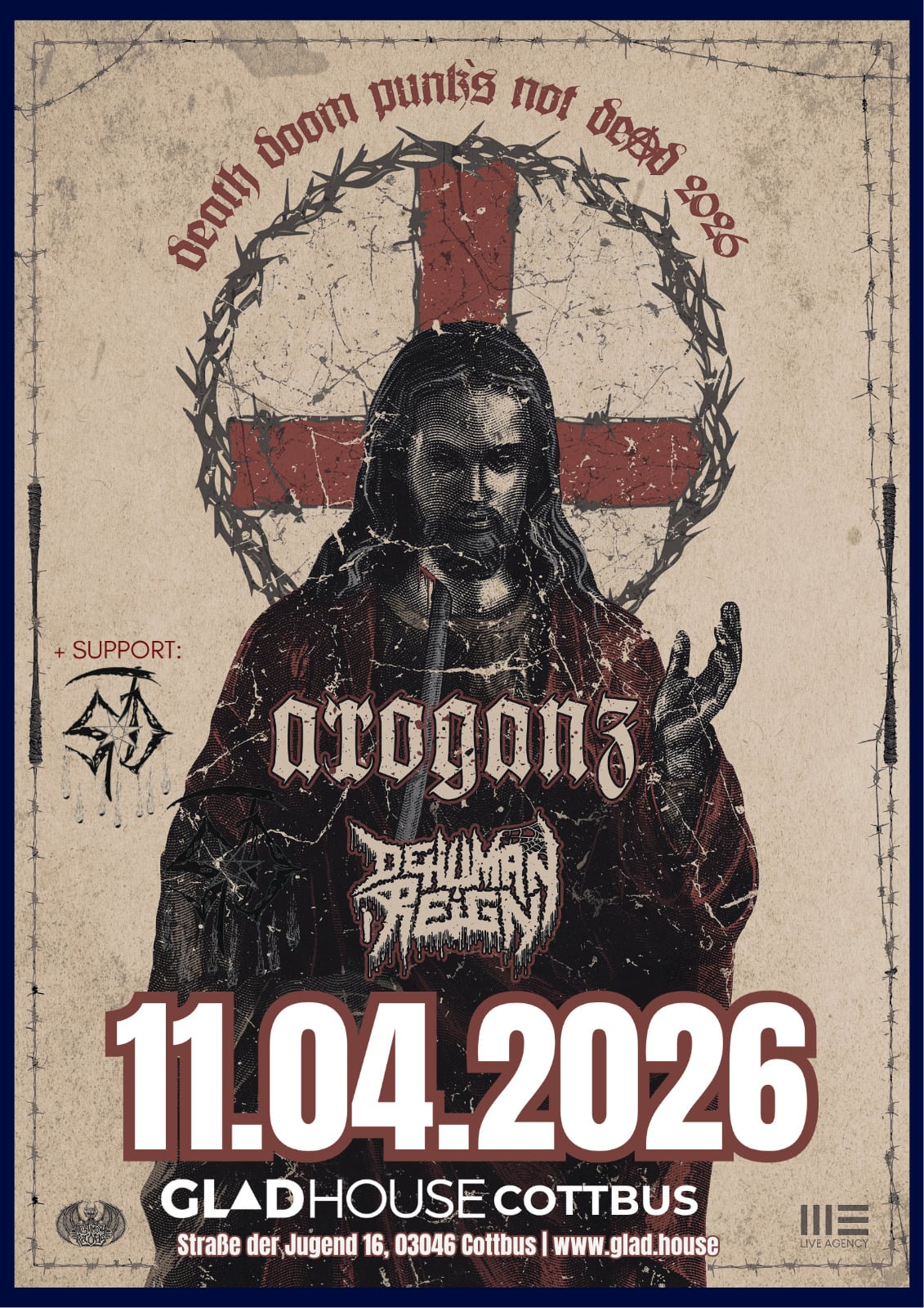 Cottbuser Band Arroganz im April im Gladhouse