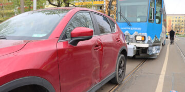 Unfall in Cottbus; Foto: Blaulichtreport Lausitz