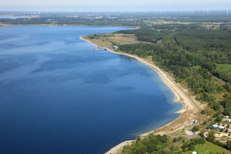 Sedlitzer See Nordostböschung; Foto: LMBV