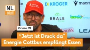 Energie Cottbus unter Druck: Wollitz vor Topspiel gegen Rot-Weiss Essen
