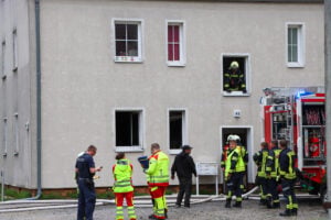 Wohnungsbrand in Lauchhammer fordert Hundeleben