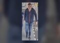 Fahndungsfoto der Bundespolizei: unbekannter Tatverdächtiger nach dem Eingriff in den Bahnverkehr am Bahnhof Flughafen BER