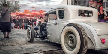 US Car Bike Evolution an der F60 in Lichterfeld; Foto: Pixelgnom