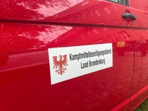 Weltkriegsbombe an Bahnstrecke bei Jänschwalde-Ost gefunden