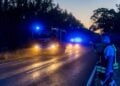 Einsatzkräfte an der B179 bei Märkisch Buchholz