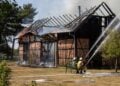 Brandruine der Scheune in Drehnow