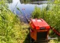 Pumpe an der Wasserentnahmestelle bei Alt-Schadow