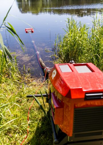 Pumpe an der Wasserentnahmestelle bei Alt-Schadow