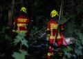 Feuerwehr im Wald bei Friedersdorf