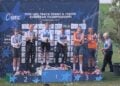 Siegerehrung bei der Steher- und Derny-Europameisterschaft in Pordenone
