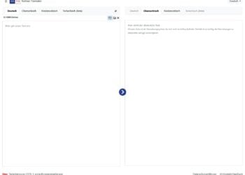 Benutzeroberfläche des Sorbisch-Deutschen Online-Übersetzers sotra.app