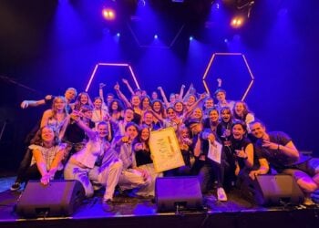 Der Landesjugendpopchor Young Voices Brandenburg beim A-cappella-Wettbewerb vokal.total in Graz