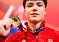 Radomyr Stelmakh mit der Goldmedaille der Deutschen Meisterschaften