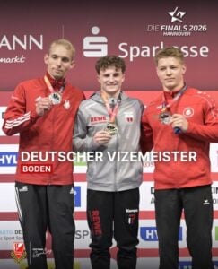 Cottbuser Turner Kochan holt Silber im Bodenfinale der Finals