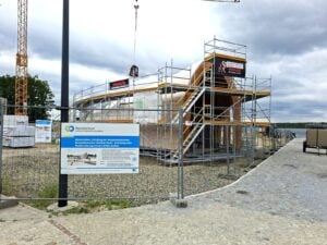 Richtfest am Kanu-Zentrum an der Sedlitzer Bucht gefeiert