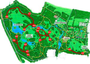 Sicherheitsmaßnahme: Mehrere Wege im Branitzer Park gesperrt