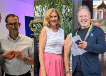 Alle Präsidenten der Cottbuser Service Clubs 2026/27: Thomas Koch, Cornelia Schwiedersky, Enrico Nowka