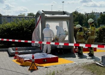 Einsatzübung an der BTU (Bild: © Feuerwehr Cottbus/Chóśebuz)