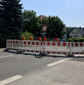 Erste Vollsperrung auf der L 50 zwischen Hänchen & Kolkwitz startet