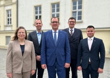 Kreisverwaltung Oberspreewald-Lausitz: das neue Führungsteam um Landrat Alexander Erbert