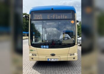 Elektrobus der RVS Dahme-Spreewald, deren Geschaeftsfuehrer freigestellt wurde