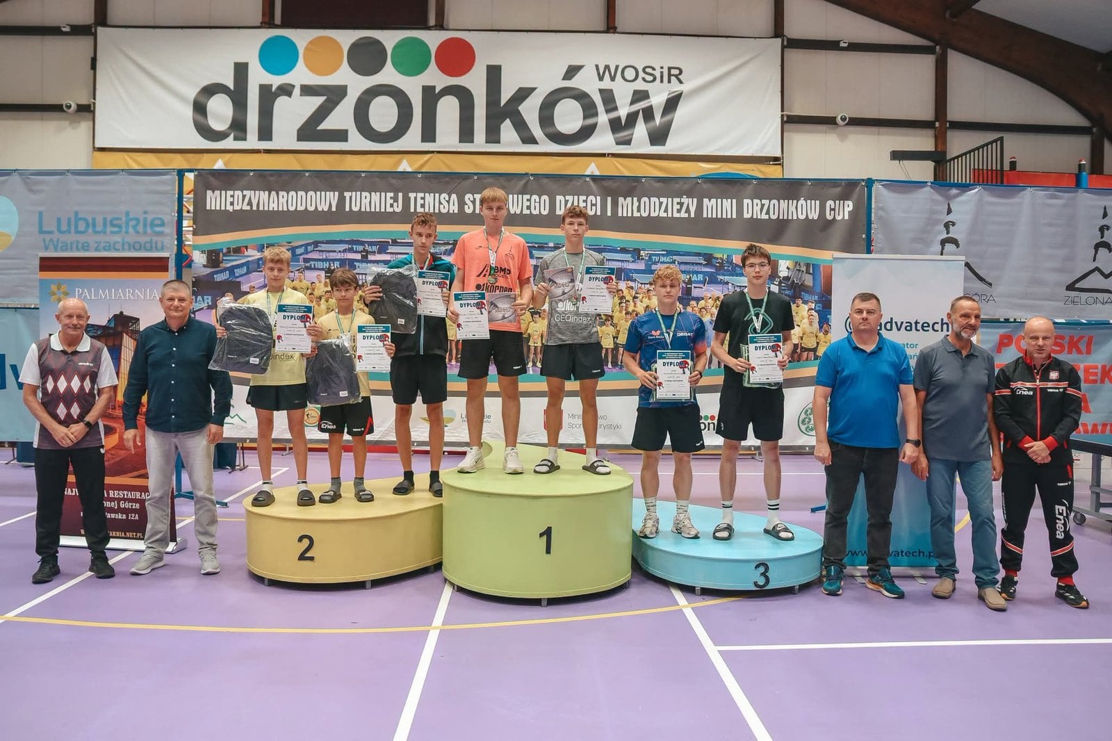 Siegerehrung beim Mini Drzonków Cup