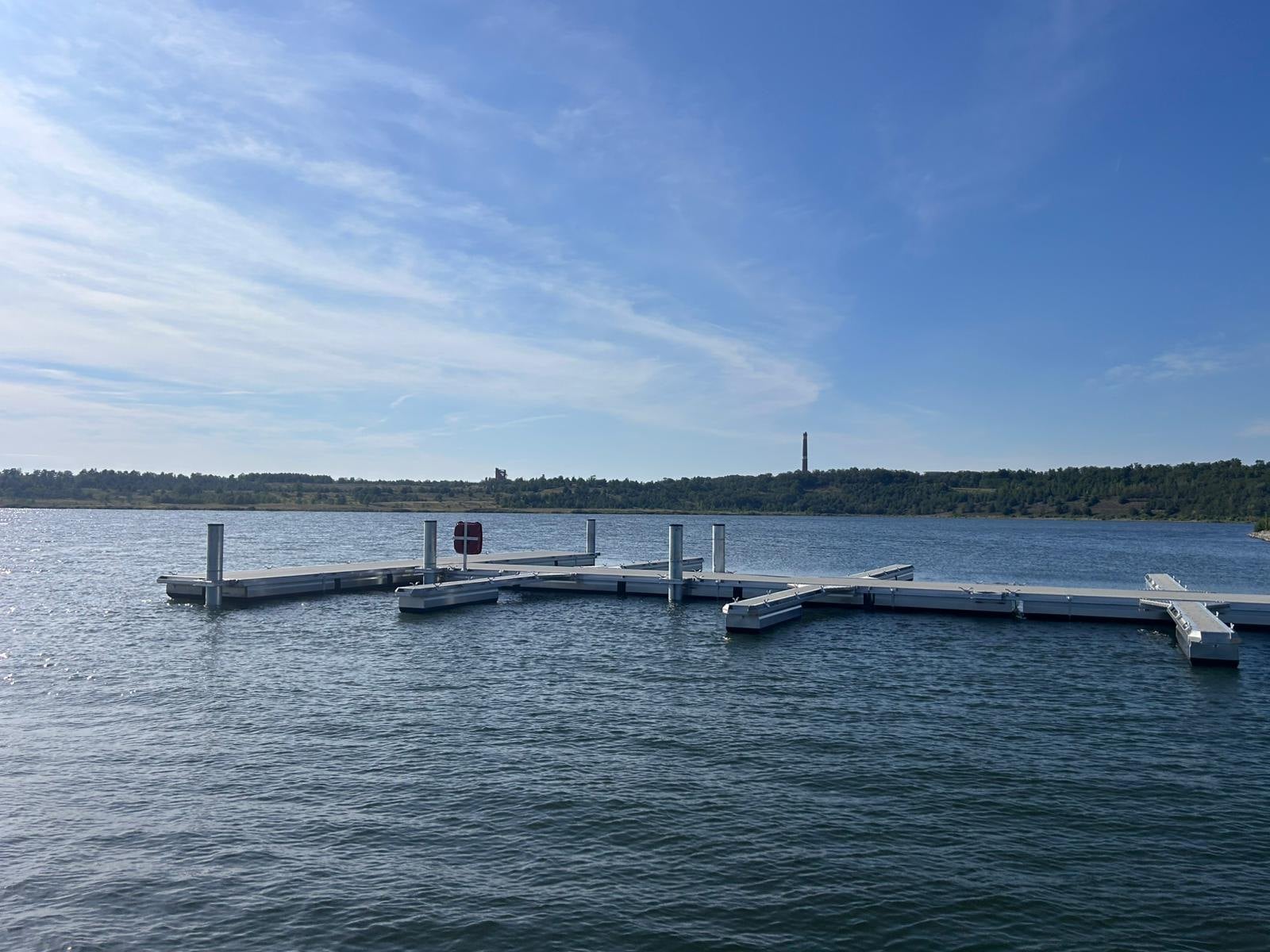 Steganlage mit Blick über den Großräschener See