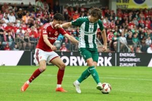 2:4 gegen Werder Bremen: Energie Cottbus lange Zeit auf Aufgenhöhe