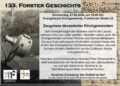 Ankündigungsplakat des 133. Forster Geschichtsstammtischs zu kirchlichen Archivalien