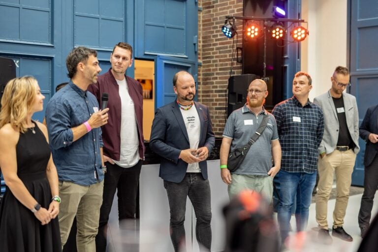 Gäste der „Beats & Business“-Party im Cottbuser Dieselkraftwerk