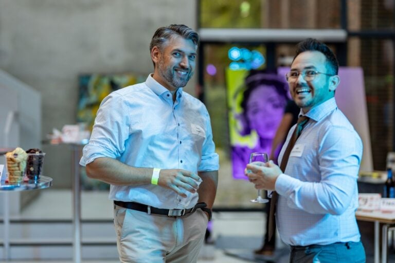 Gäste der „Beats & Business“-Party im Cottbuser Dieselkraftwerk