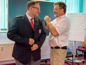 Mit 22 an der Spitze: Max Lehmann führt die DRK-Bereitschaft