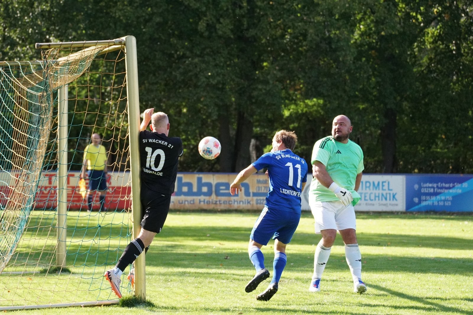 Torszene im Spiel Lichterfeld gegen Schönwalde
