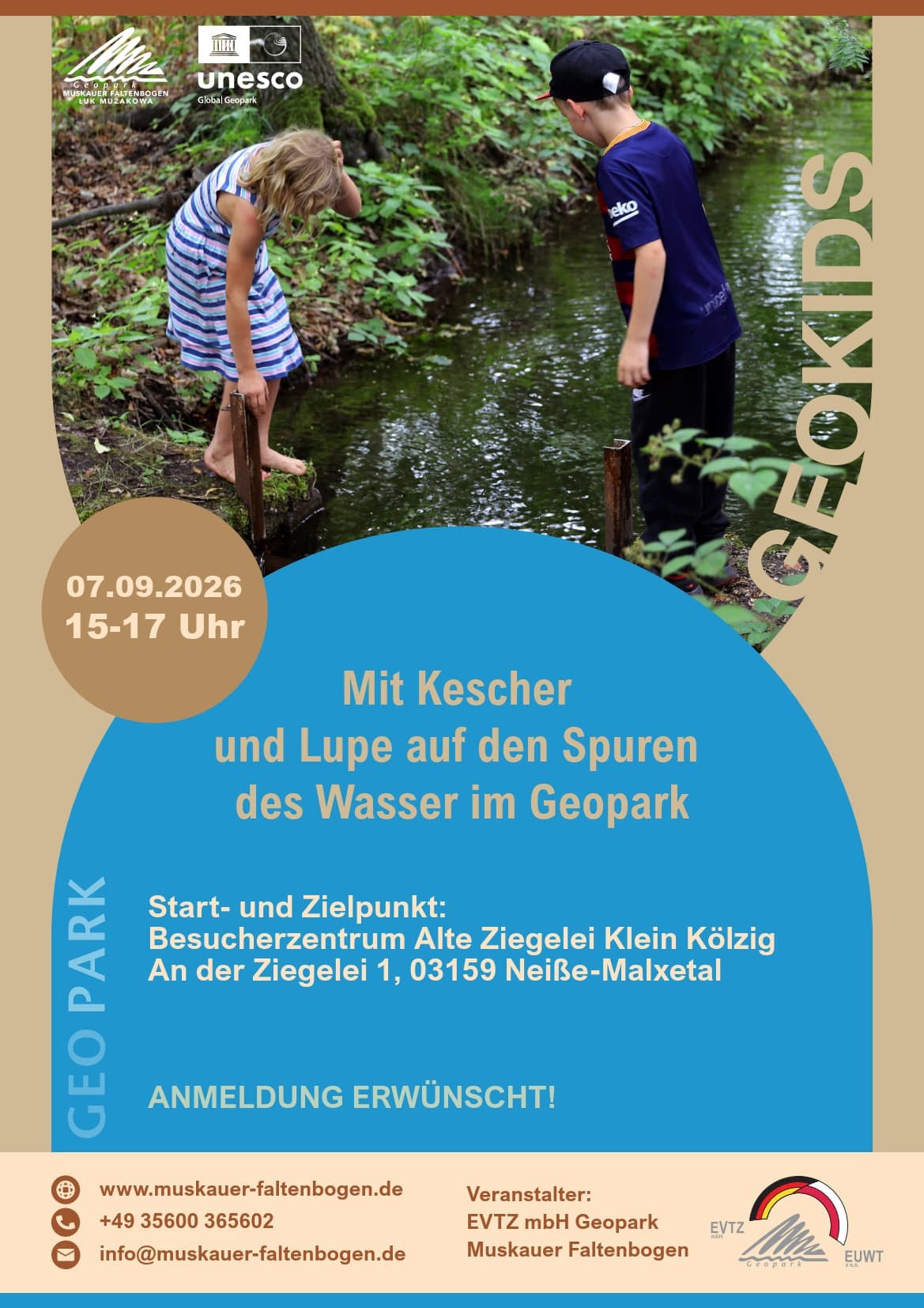 Plakat der GeoKids zum Thema Wasser