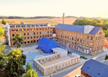 Backsteingebäude der Kulturfabrik Schönbach