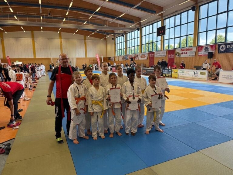 Judoka des Budo-Vereins Lauchhammer bei den Landesjugendspielen in Spremberg