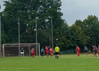 Fußballspiel der BSG Chemie Schwarzheide in Wormlage