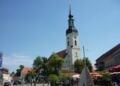 Altmarkt in Lübbenau mit der St.-Nikolai-Kirche