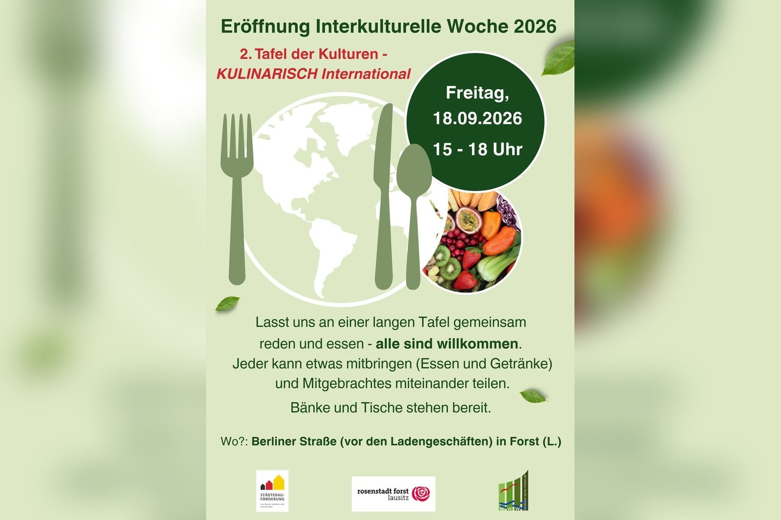 Plakat zur Interkulturellen Woche 2026